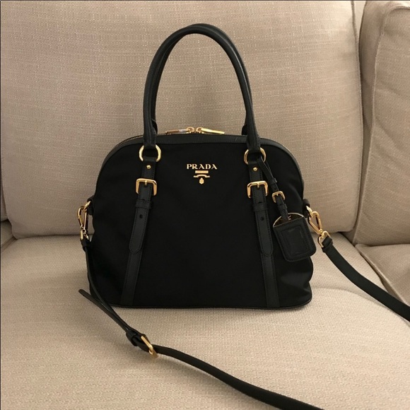 ❤️TRADED❤️Prada Bauletto Tessuto Saffiano 1BB013 - Picture 3 of 17